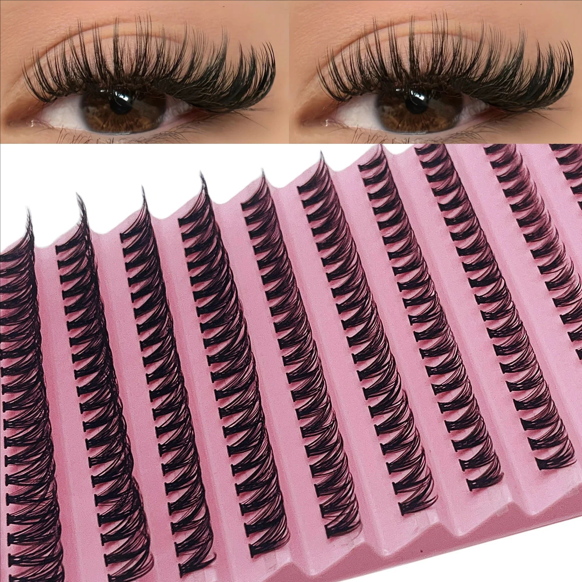LashMuse Cluster Lashes – Natural Volume DIY Extensions (200pcs)  Salon-quality lashes at home. Soft, natural, and effortlessly stunning.