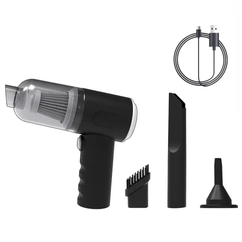 TurboClean Mini Car Vacuum – 9000Pa Portable Wet & Dry Cleaner  Compact power. Deep clean. Anytime, anywhere.