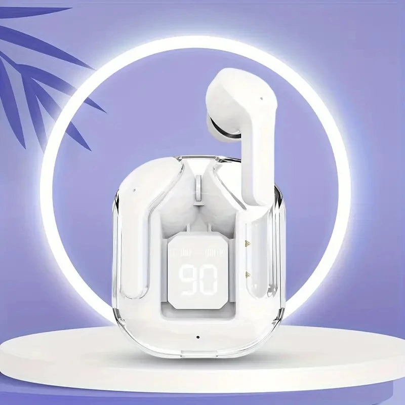 سماعات أذن لاسلكية T2 شفافة – شاشة LED وصوت ستريو HiFi. تصميم مستقبلي يلتقي بصوت قوي.