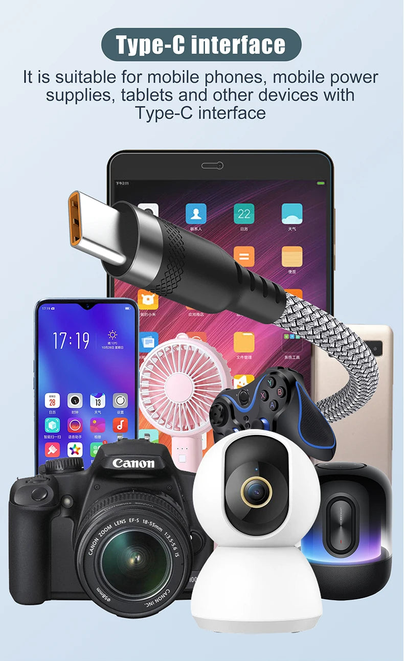 UltraCharge 6A USB-C Cable – Fast Charging & Extended Length  Power up faster. Reach further. Charge smarter.