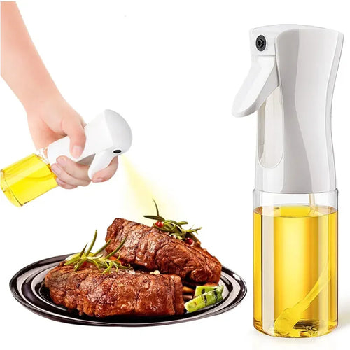 200/300/500ml Oil Spray Bottle BBQ Cooking Olive Oil Sprayer Plastic Baking Oil Spray Empty Bottle Vinegar Bottle Or  Oil brush