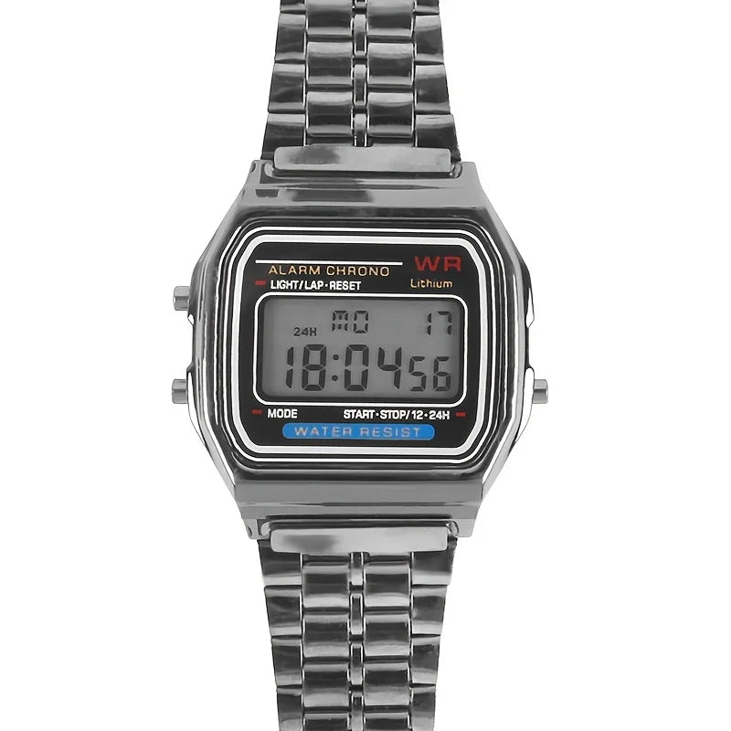 F91W Classic Digital Watch – Steel Band Edition  Timeless design. Everyday function. Reliable style.