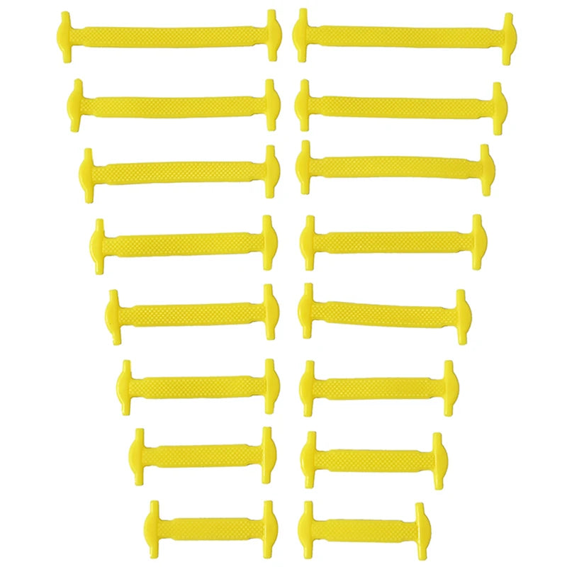 FlexLock Silicone Laces – 16PCS No-Tie Shoelace Set  No tying. No hassle. Just comfort.