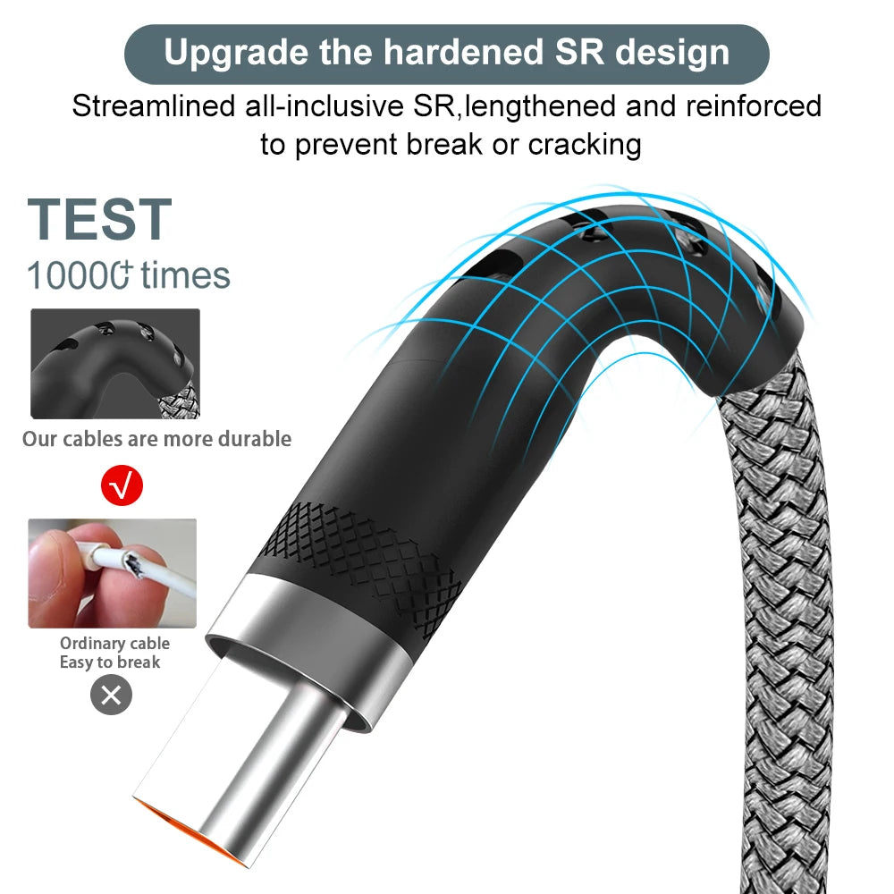 UltraCharge 6A USB-C Cable – Fast Charging & Extended Length  Power up faster. Reach further. Charge smarter.