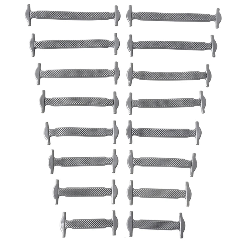 FlexLock Silicone Laces – 16PCS No-Tie Shoelace Set  No tying. No hassle. Just comfort.