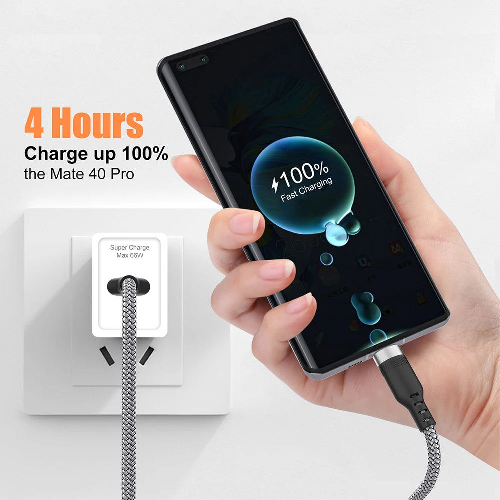 UltraCharge 6A USB-C Cable – Fast Charging & Extended Length  Power up faster. Reach further. Charge smarter.