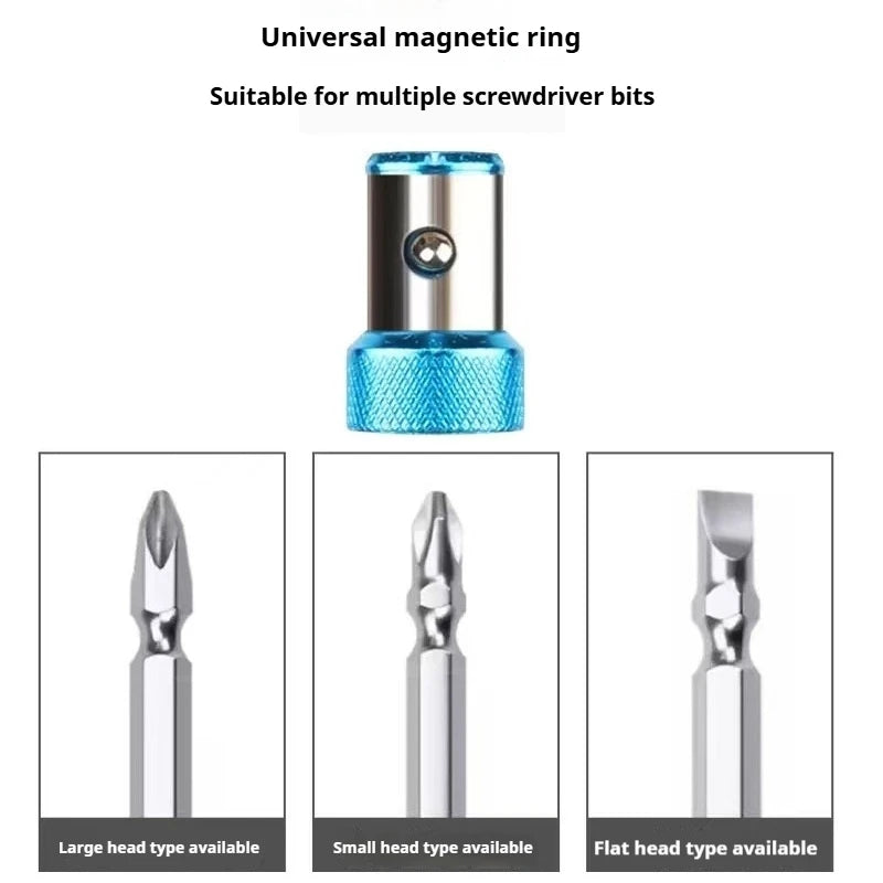 MagniHold Ring – Universal Magnetic Bit Holder  Stronger grip. Faster work. Zero dropped screws.