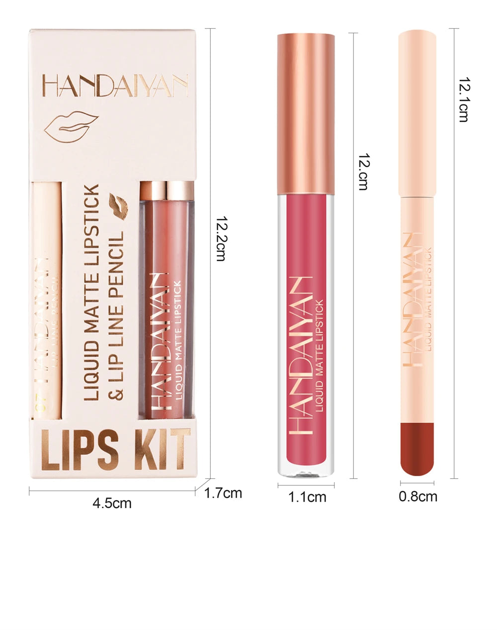 12 Color Matte Liquid Lipstick + Lip Liner Set Nude Velvet Lip Gloss Waterproof Long Lasting Lipgloss Glaze Cosmetics Kit