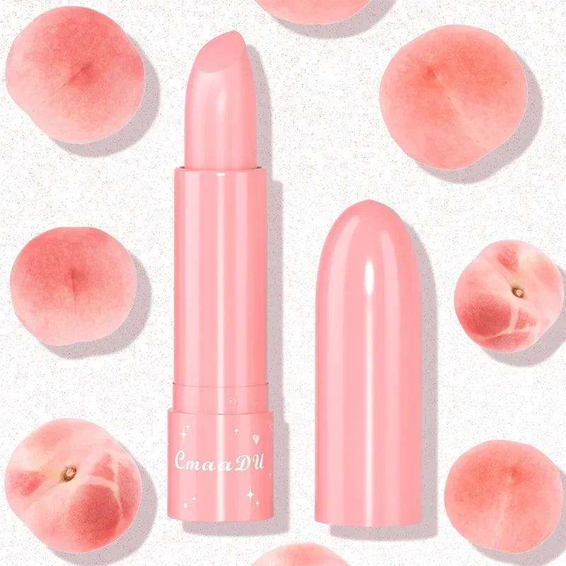 6 Color Waterproof Fruit Color Tinted Shine Changing Moisturizing Nourishing Glow Play Lip Balm lipstick Colour Care