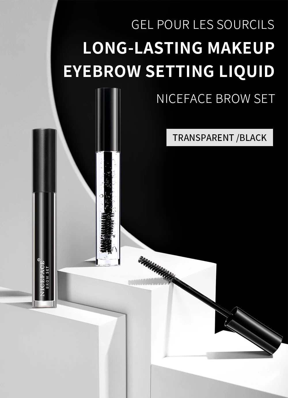 Waterproof Liquid Eyebrow Gel Transparent Brows Setting Tint Wax Lasting Fast Drying 3D Wild Eyebrow Fixing Soap Makeup Cosmetic