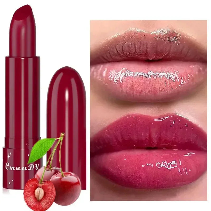 6 Color Waterproof Fruit Color Tinted Shine Changing Moisturizing Nourishing Glow Play Lip Balm lipstick Colour Care