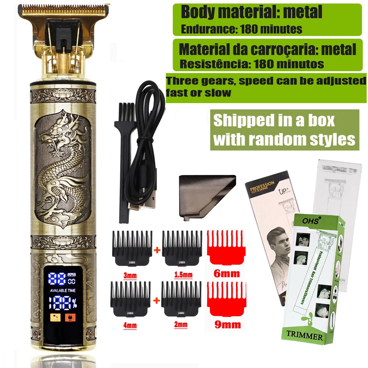 T9 Pro Hair Clipper – 0mm Precision Trimmer  Sharp cuts. Clean lines. Barber-level results.