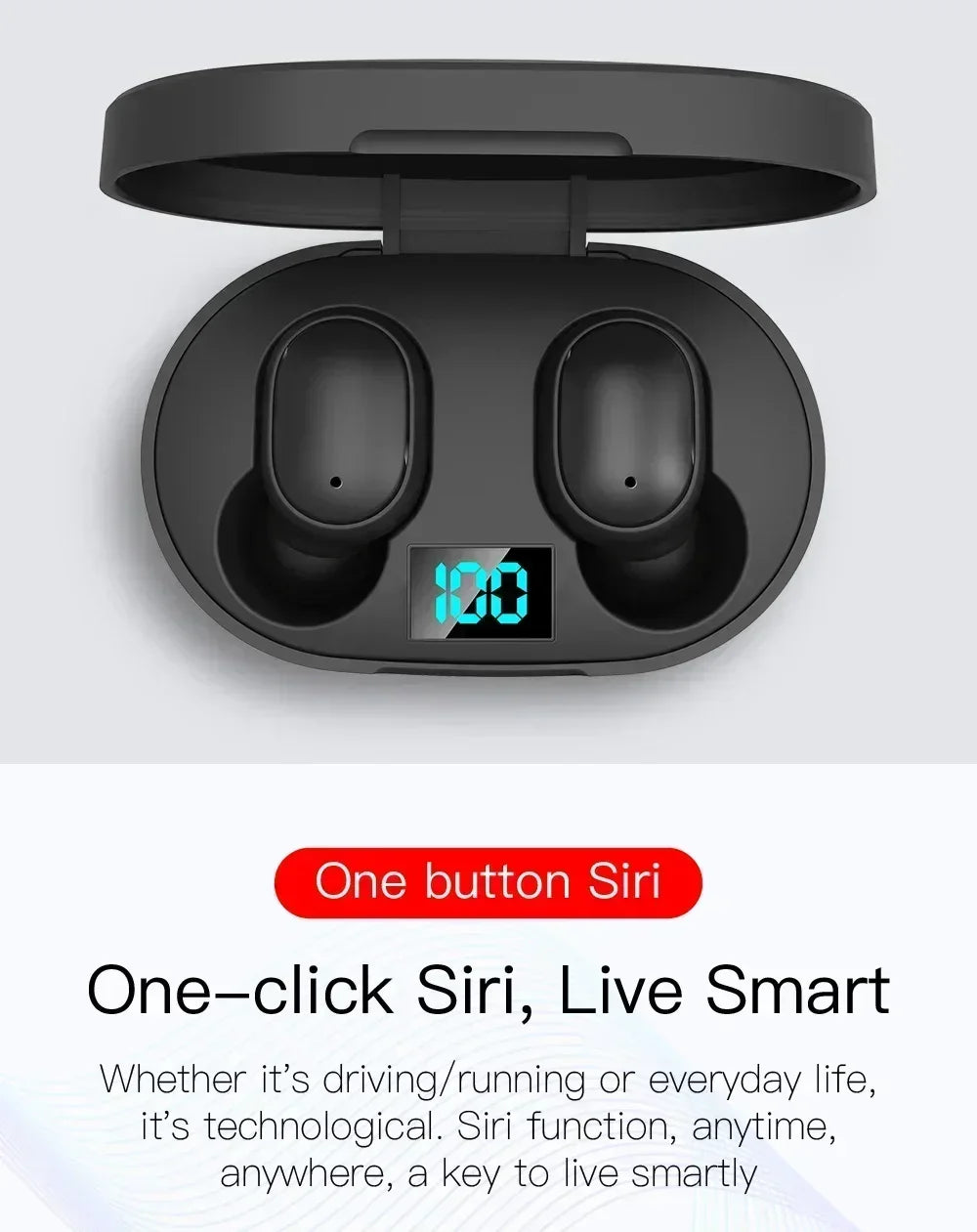 E6S Wireless Earbuds – Noise Reduction & Deep Bass Sound  Compact, powerful, and made for everyday listening.