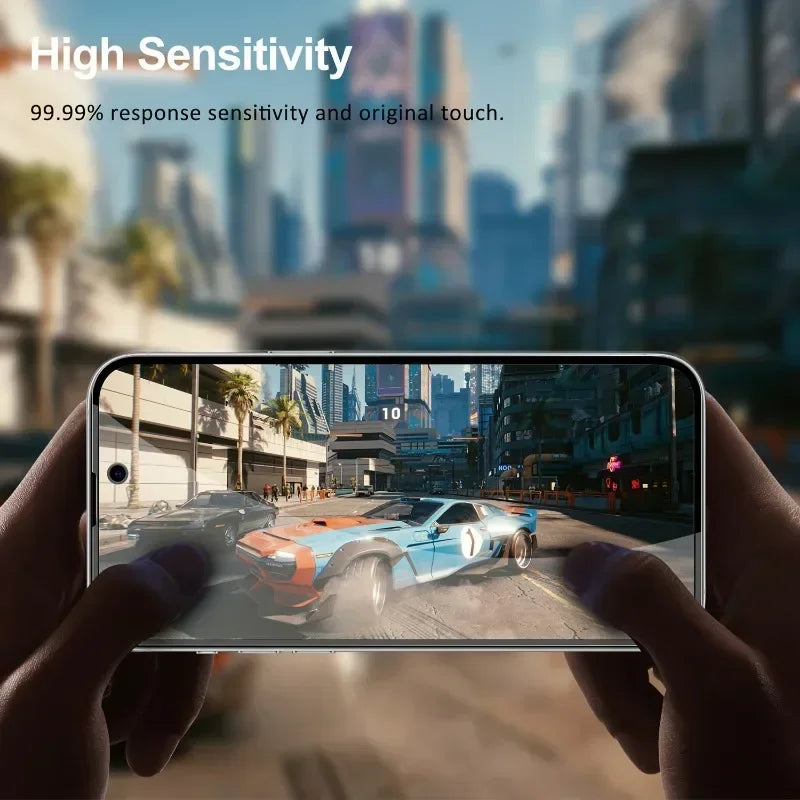 PrivacyShield Tempered Glass – Anti-Spy Screen Protector  Protect your screen—and your privacy—anytime, anywhere.