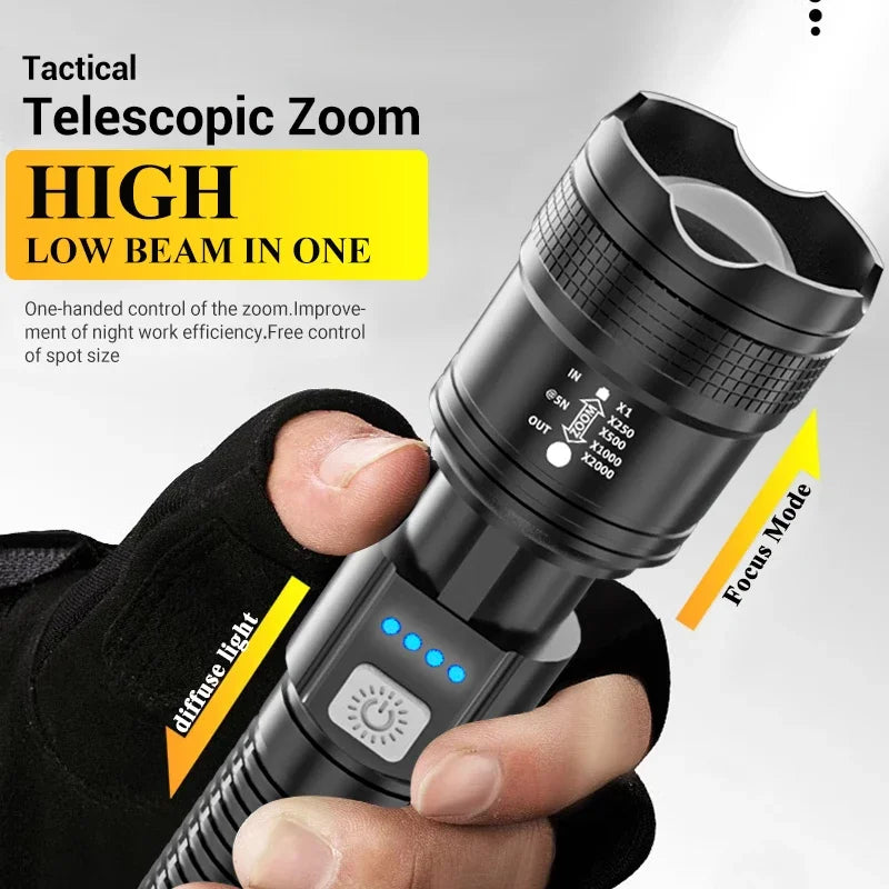 PowerBeam X2000 Flashlight – Tactical LED Torch  Extreme brightness. Reliable power. Ready for anything.