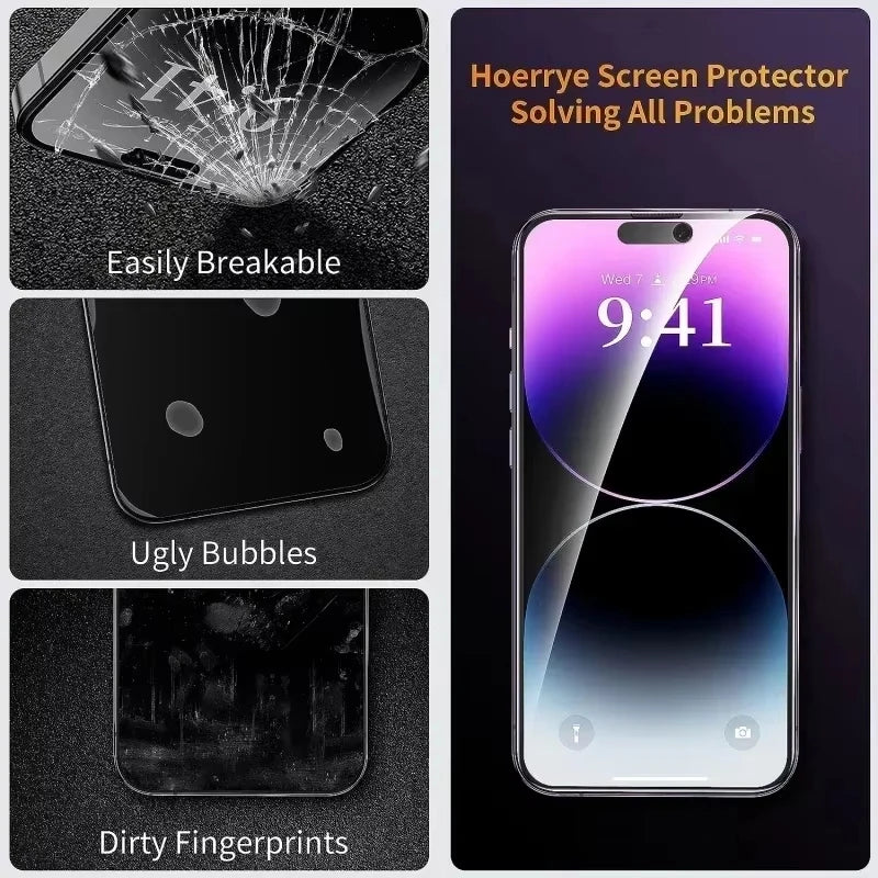 PrivacyGuard Glass – Anti-Spy Screen Protector for iPhone  Your screen. Your privacy. Total protection.