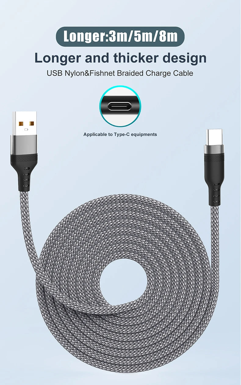 UltraCharge 6A USB-C Cable – Fast Charging & Extended Length  Power up faster. Reach further. Charge smarter.