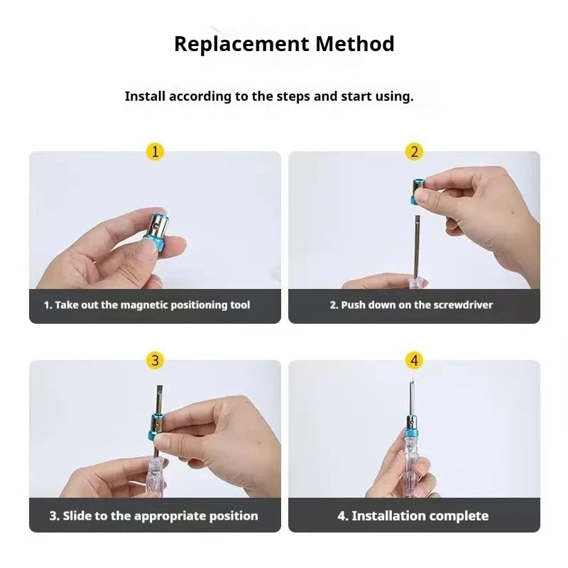 MagniGrip Ring – Magnetic Screwdriver Bit Holder  Stronger grip. Faster work. Zero dropped screws.