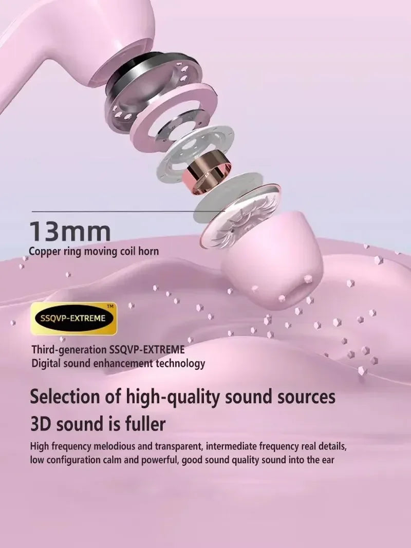 سماعات أذن لاسلكية T2 شفافة – شاشة LED وصوت ستريو HiFi. تصميم مستقبلي يلتقي بصوت قوي.