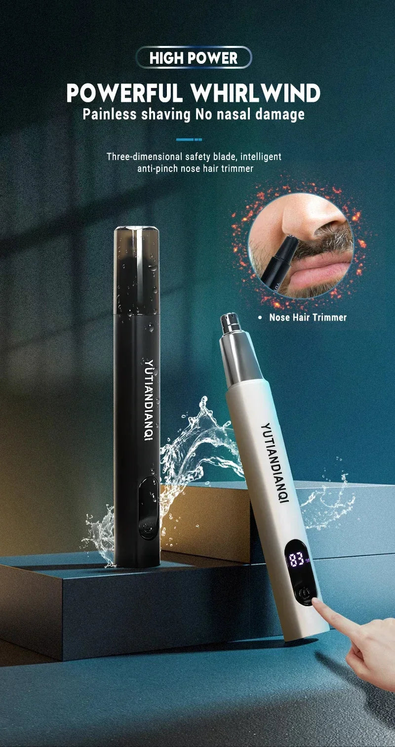 TrimPro 2-in-1 Grooming Tool – Ear, Nose & Eyebrow Trimmer  Clean look. Zero pain. Total precision.