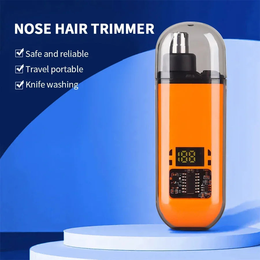 TrimPro 2-in-1 Grooming Tool – Ear, Nose & Eyebrow Trimmer  Clean look. Zero pain. Total precision.