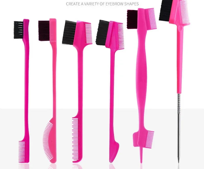 Baby Care Hair Edge Brush Comb Double Sided 3 in 1 Edge Control Brush for Baby Hair Salon Hair Care Comb Brushes Beauty Tools