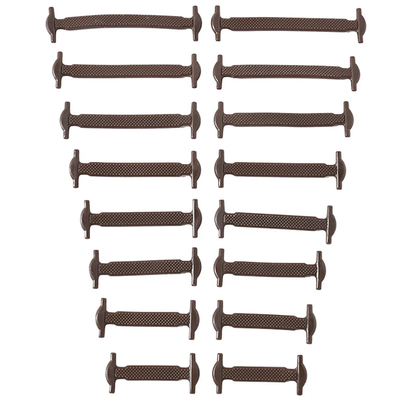 FlexLock Silicone Laces – 16PCS No-Tie Shoelace Set  No tying. No hassle. Just comfort.
