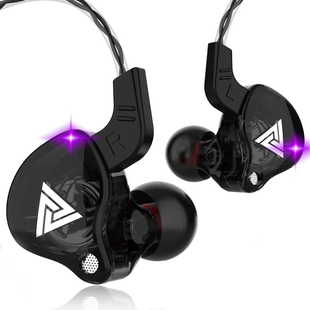 QKZ AK6 HiFi Earphones – 6 Driver In-Ear Headset  Powerful bass. Clear sound. Built for performance.
