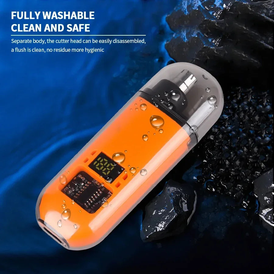 TrimPro 2-in-1 Grooming Tool – Ear, Nose & Eyebrow Trimmer  Clean look. Zero pain. Total precision.