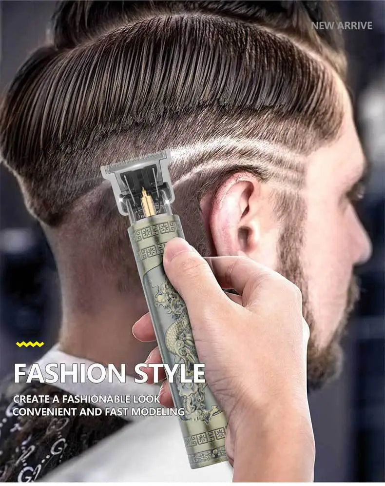 RetroCut T9 Pro Trimmer – Precision Hair & Beard Grooming Kit  Sharp, stylish, and built for professional-level grooming at home.
