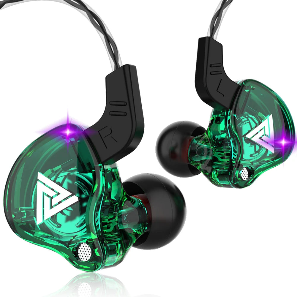QKZ AK6 HiFi Earphones – 6 Driver In-Ear Headset  Powerful bass. Clear sound. Built for performance.