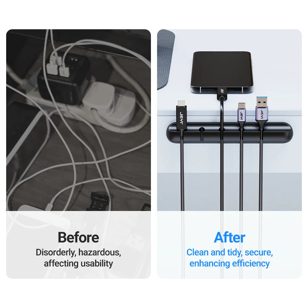 CableFix Organizer Clips – Clean & Tidy Cable Management  No more messy wires. Keep your space clean and organized.