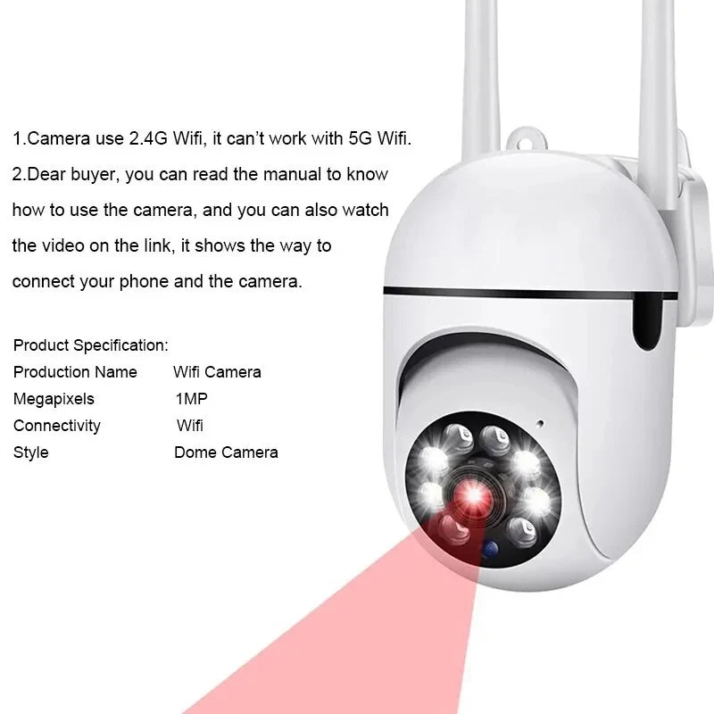 A7 Smart Security Camera – 360° HD Monitoring with Night Vision  Stay connected. Stay protected. Anytime, anywhere.