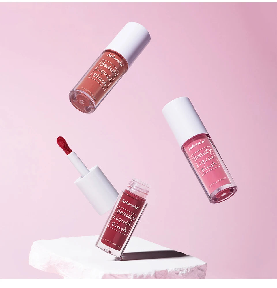 Beauty Liquid Blush Velvet Matte Blusher Face Pigment Lasting Waterproof Natural Cream Cheek Tint Orange Peach Maquiagem 4ml