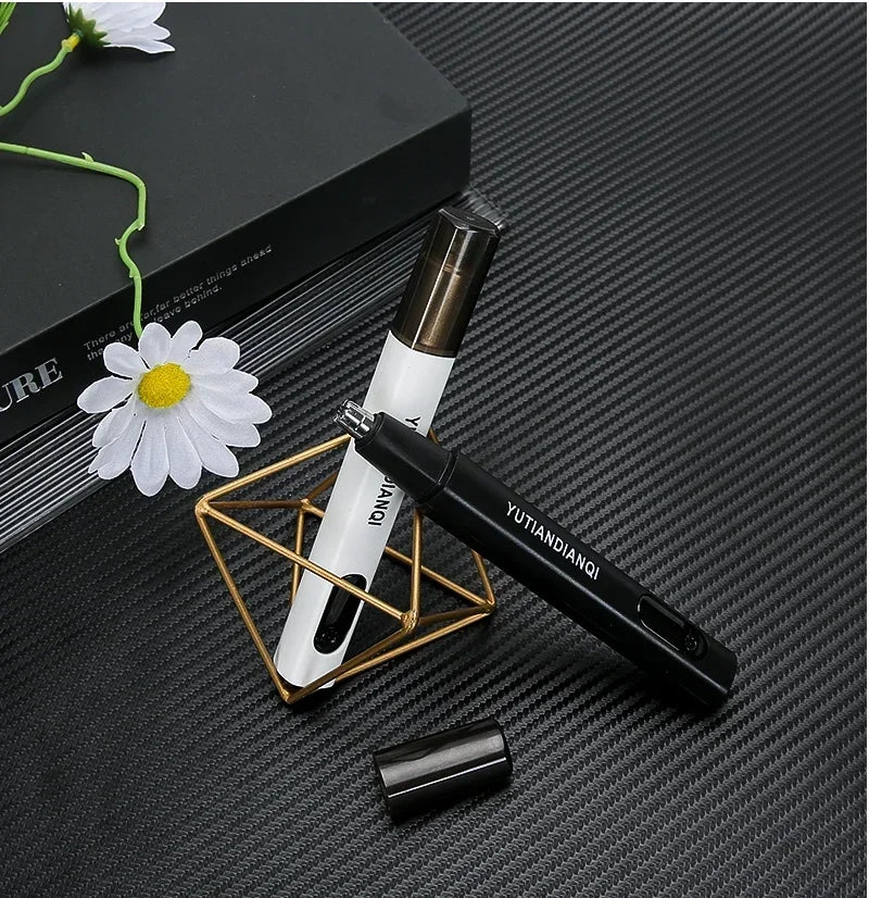 TrimPro 2-in-1 Grooming Tool – Ear, Nose & Eyebrow Trimmer  Clean look. Zero pain. Total precision.