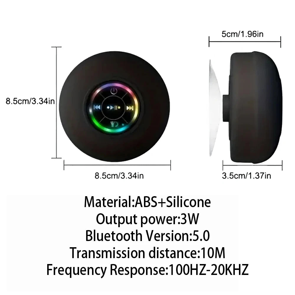 AquaBeat Bluetooth Speaker – LED Waterproof Sound Box  Powerful sound. Cool lights. Take it anywhere.