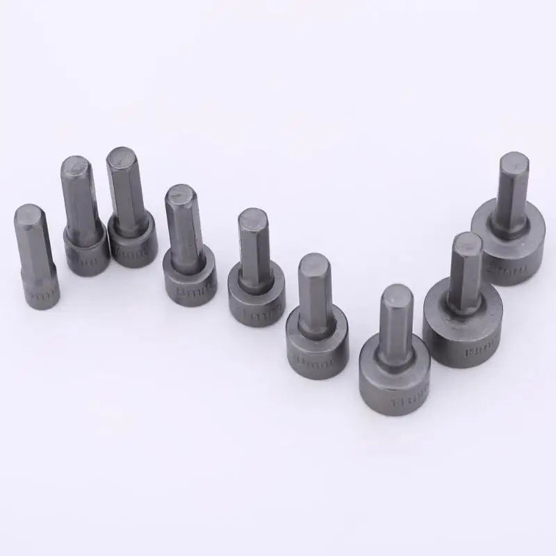 HexPro 9PCS Socket Set – Nut Driver Bit Kit (5–13mm)  Precision tools. Strong performance. Built for every job.