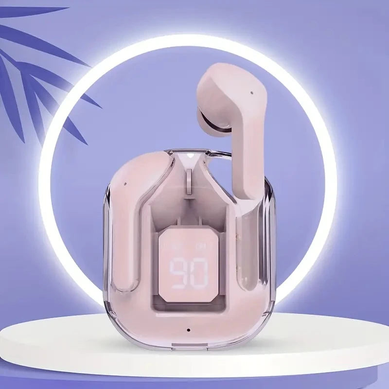 T2 Transparent Wireless Earbuds – LED Display & HiFi Stereo Sound  Futuristic design meets powerful sound.