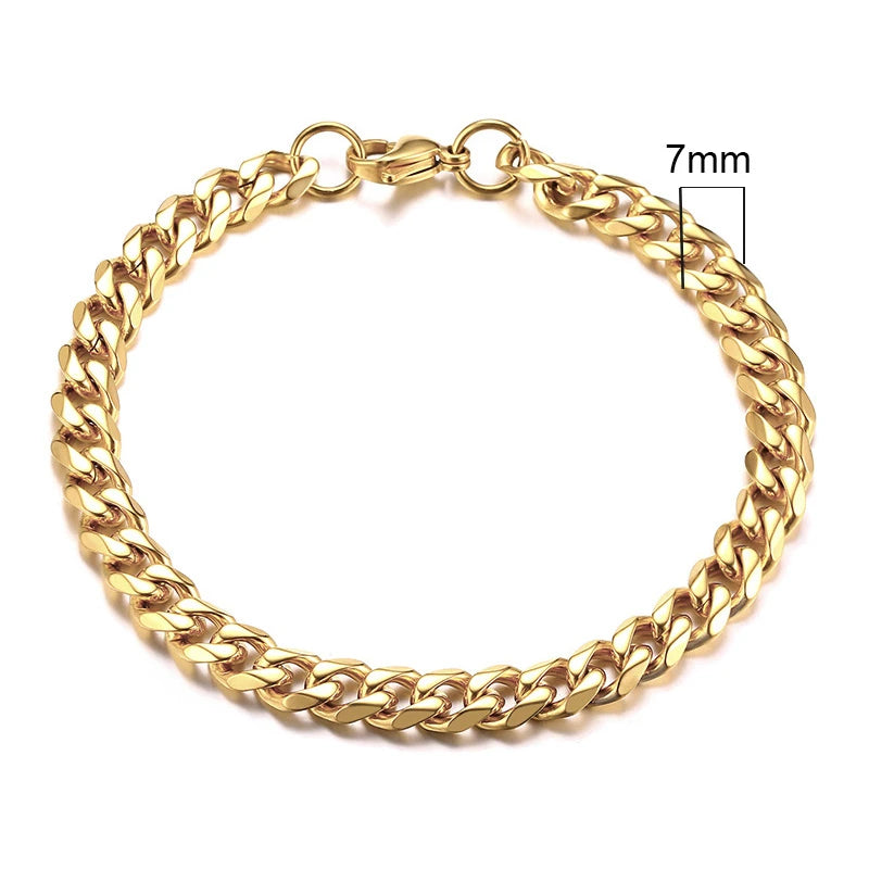 Curb Core Bracelet – Stainless Steel Cuban Link  Solid build. Clean style. Everyday power.