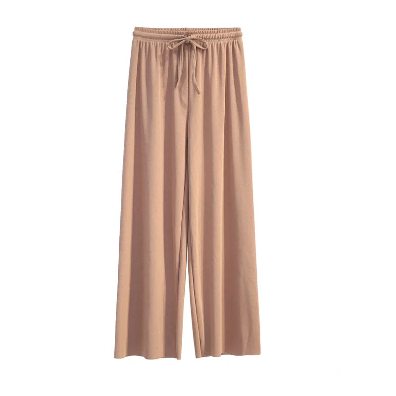 SilkBreeze Wide Leg Pants – Ice Silk Summer Trousers  Light feel. Flowing fit. Effortless comfort.
