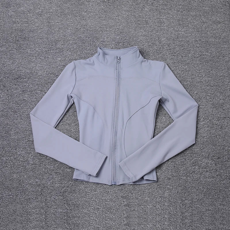 FlexFit Sport Jacket – Long Sleeve Workout Top  Lightweight feel. Sleek fit. Built for movement.