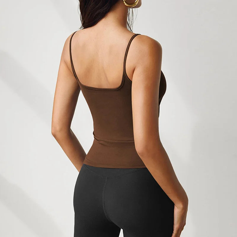 Knit Muse 2PCS Set – Slim Vest & Suspender Bottoms  Soft knit. Flattering fit. Effortless summer style.