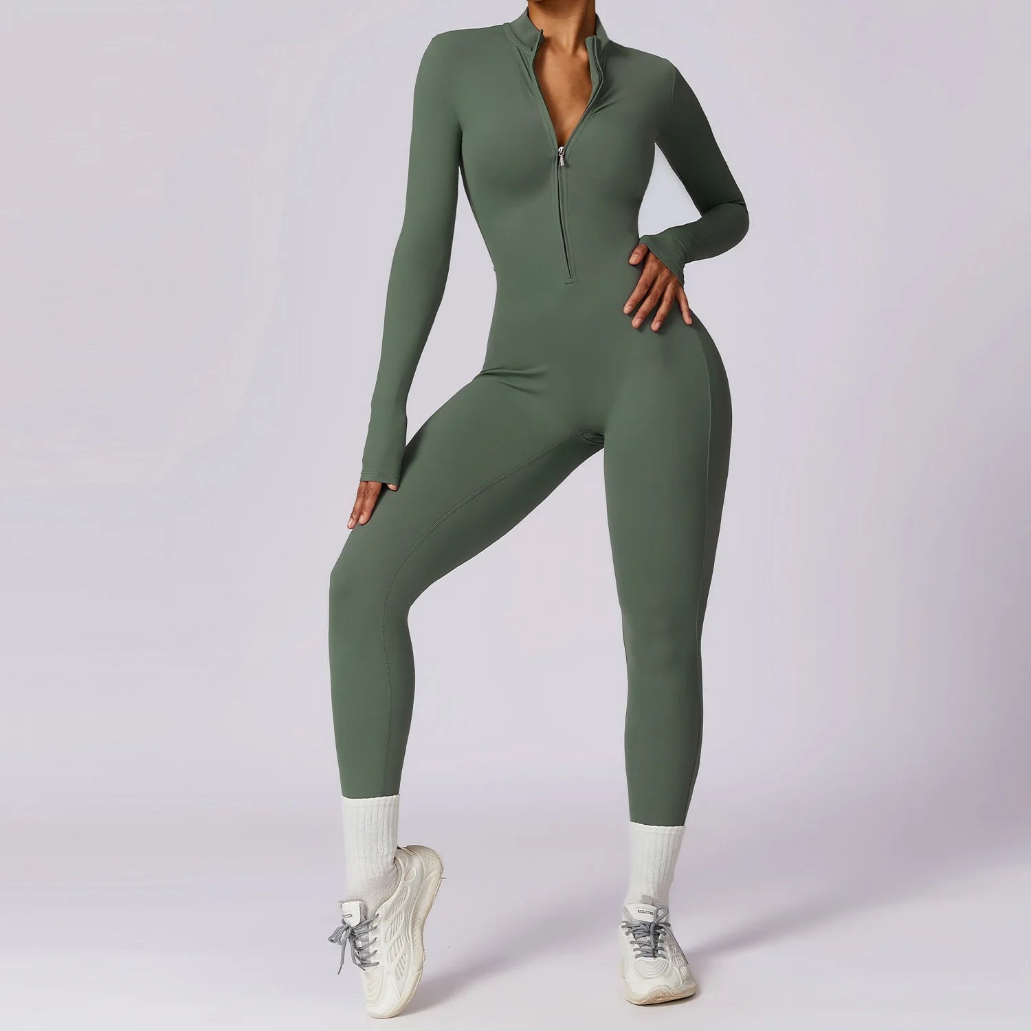 Therma Flex Jumpsuit – Long Sleeve Sculpt Active Suit  Warm coverage. Sleek fit. Total performance.