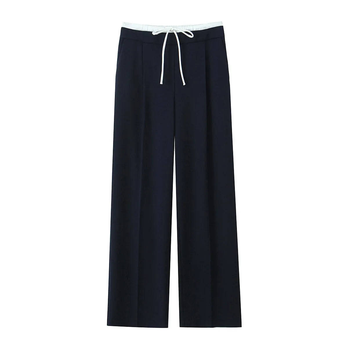 ChicLace Straight Pants – High-Waist Zip Detail Trousers  Structured style. Elegant fit. Effortless confidence.