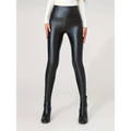 Noir Therm Leggings – High-Waist Faux Leather Fit  Warm feel. Sleek shine. Confidence in every step.