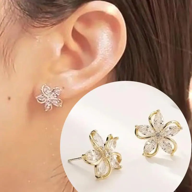 Crystal Heart Hoops – 925 Silver Needle Earrings  Soft sparkle. Sweet charm. Everyday luxury.