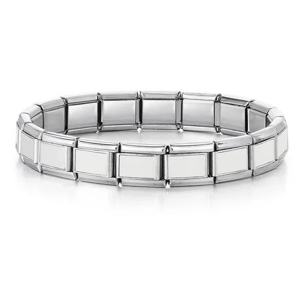 CharmLink Bracelet – 9mm Italian Stainless Steel Chain  Build your story. Wear your style. Personalize your look.