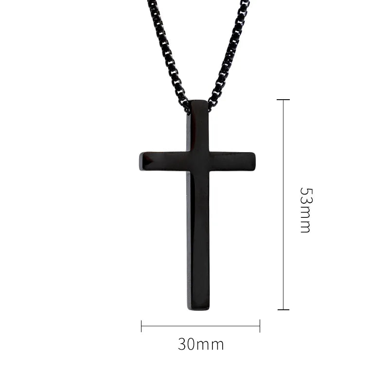 CrossCore Necklace – Titanium Steel Pendant  Clean design. Strong meaning. Everyday style.