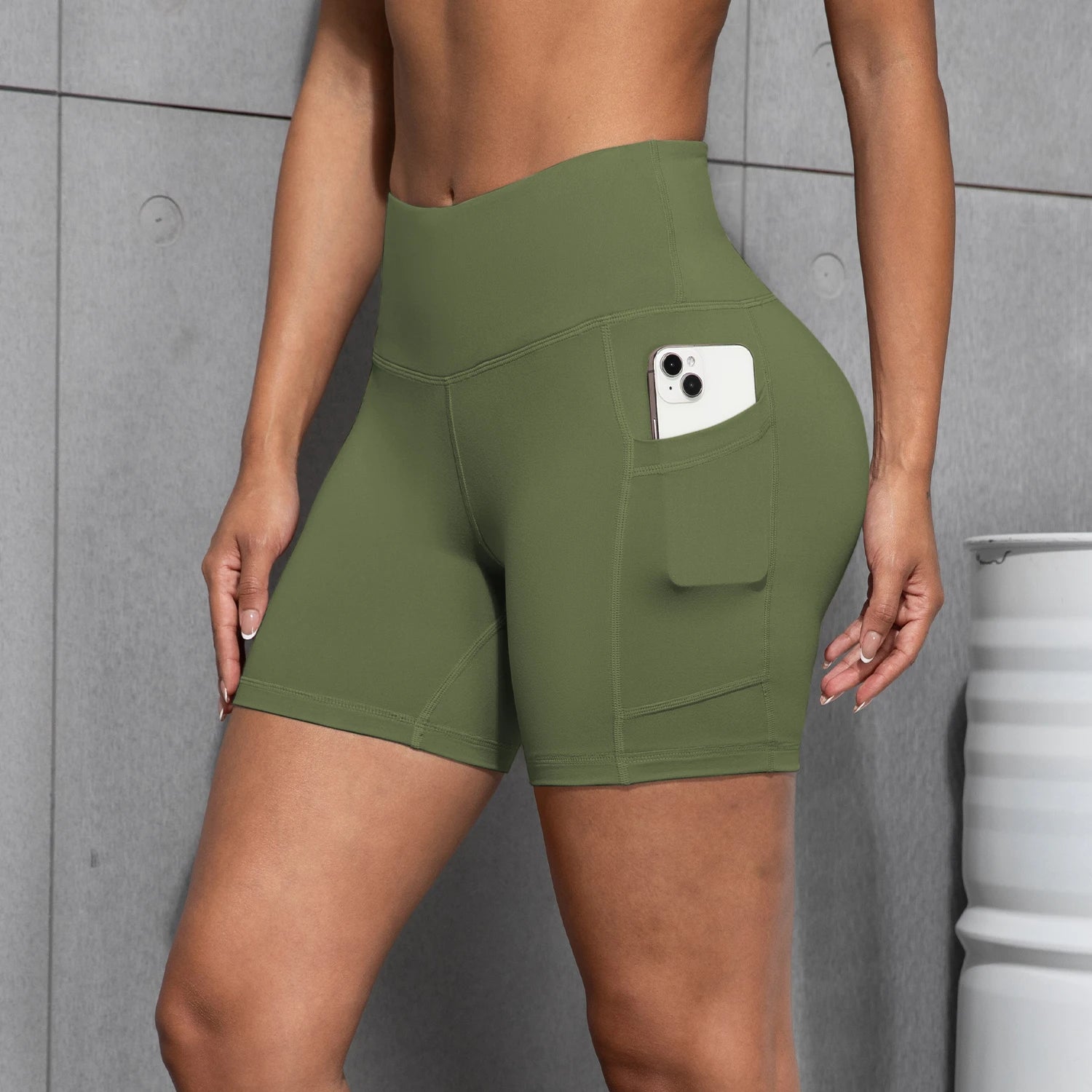 PocketFlex Gym Shorts – High-Waist Squat-Proof Fit  Train hard. Move freely. Stay confident.