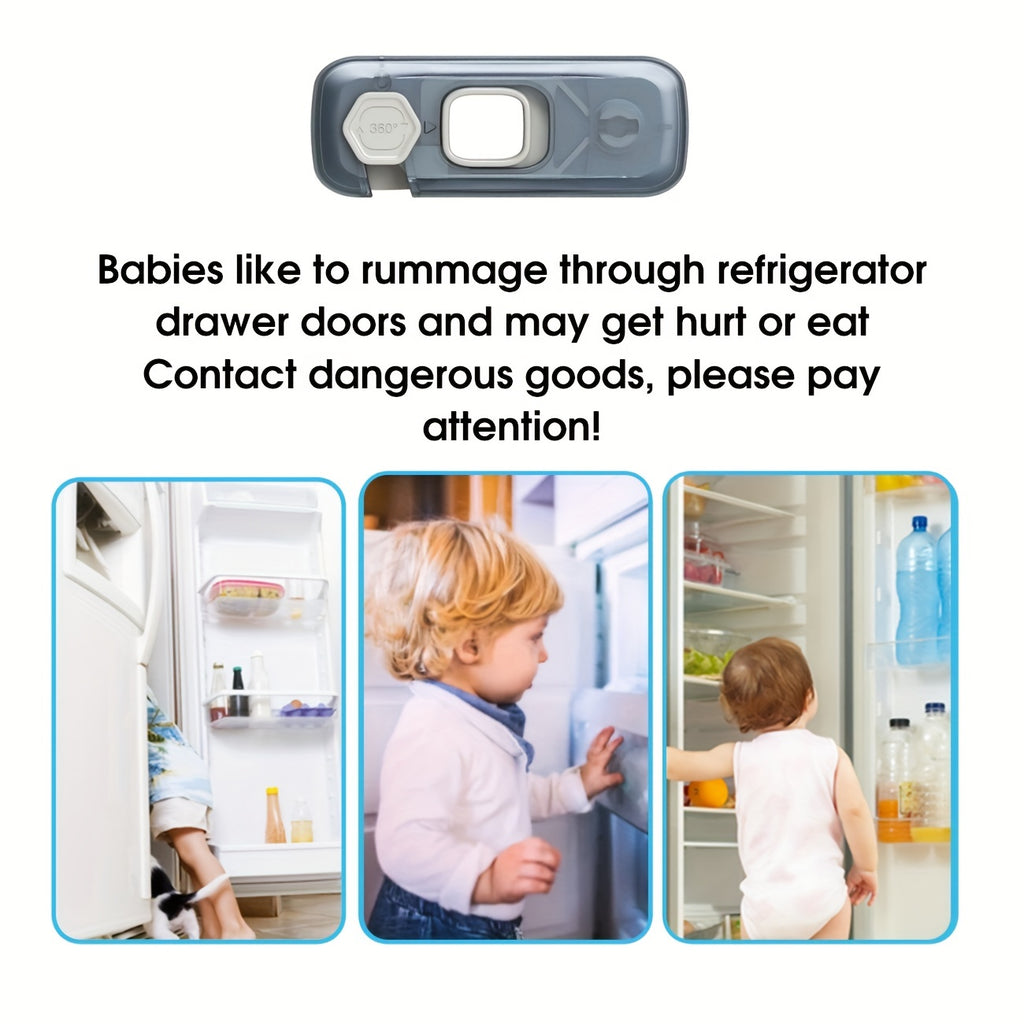 1pc Child Safety Fridge Lock Single-Door Refrigerator Door Stopper Baby Protection Kids Safety Care Freezer Lock Cabinet Lock Cabinet Door Lock
